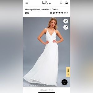 Madalyn White Lace Maxi Dress from Lulus